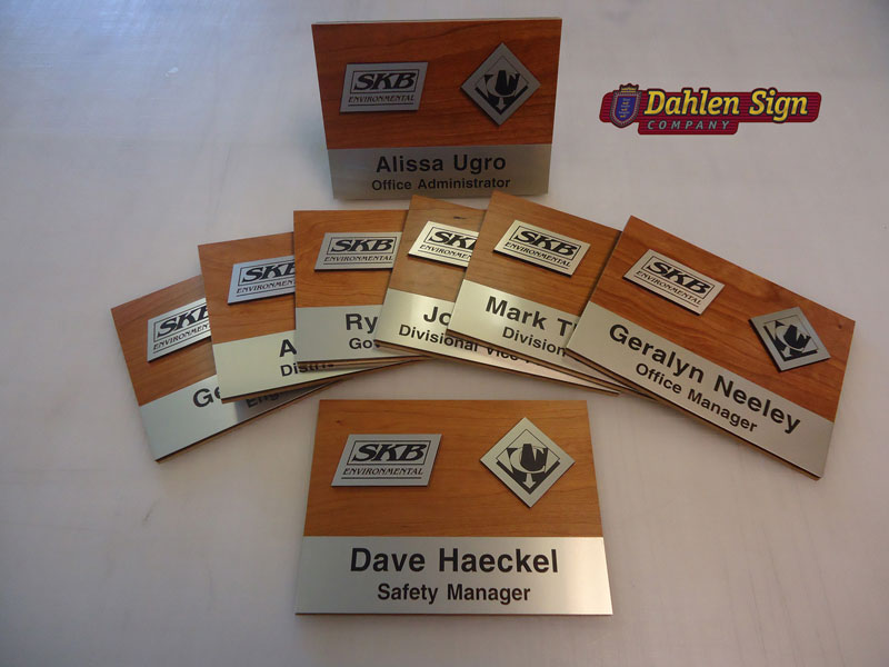 SKB custom suite signs designed by Dahlen Sign Company