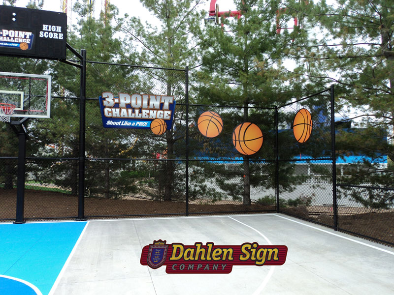 Valleyfair 3-Point Challenge made by Dahlen Sign Company