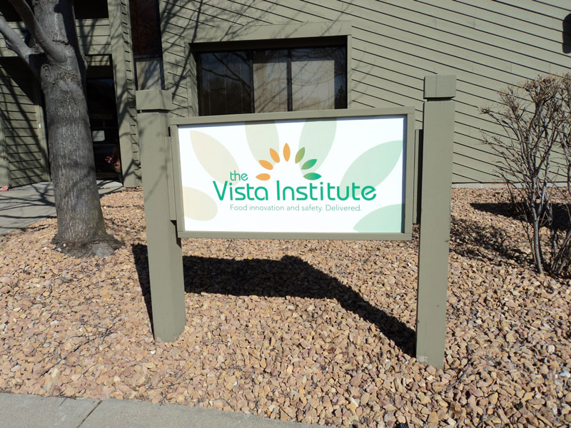The Vista Institute sign made by Dahlen Sign Company