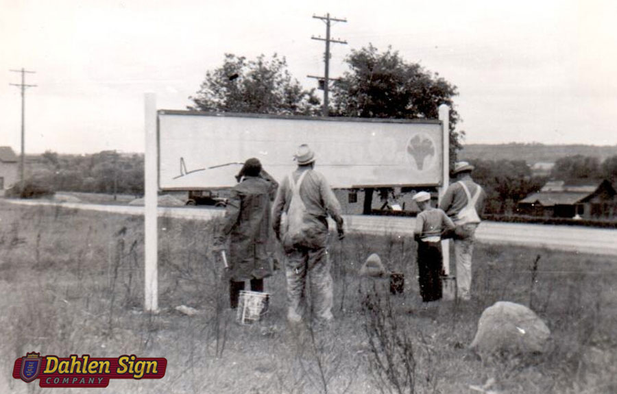 Historical sign making process