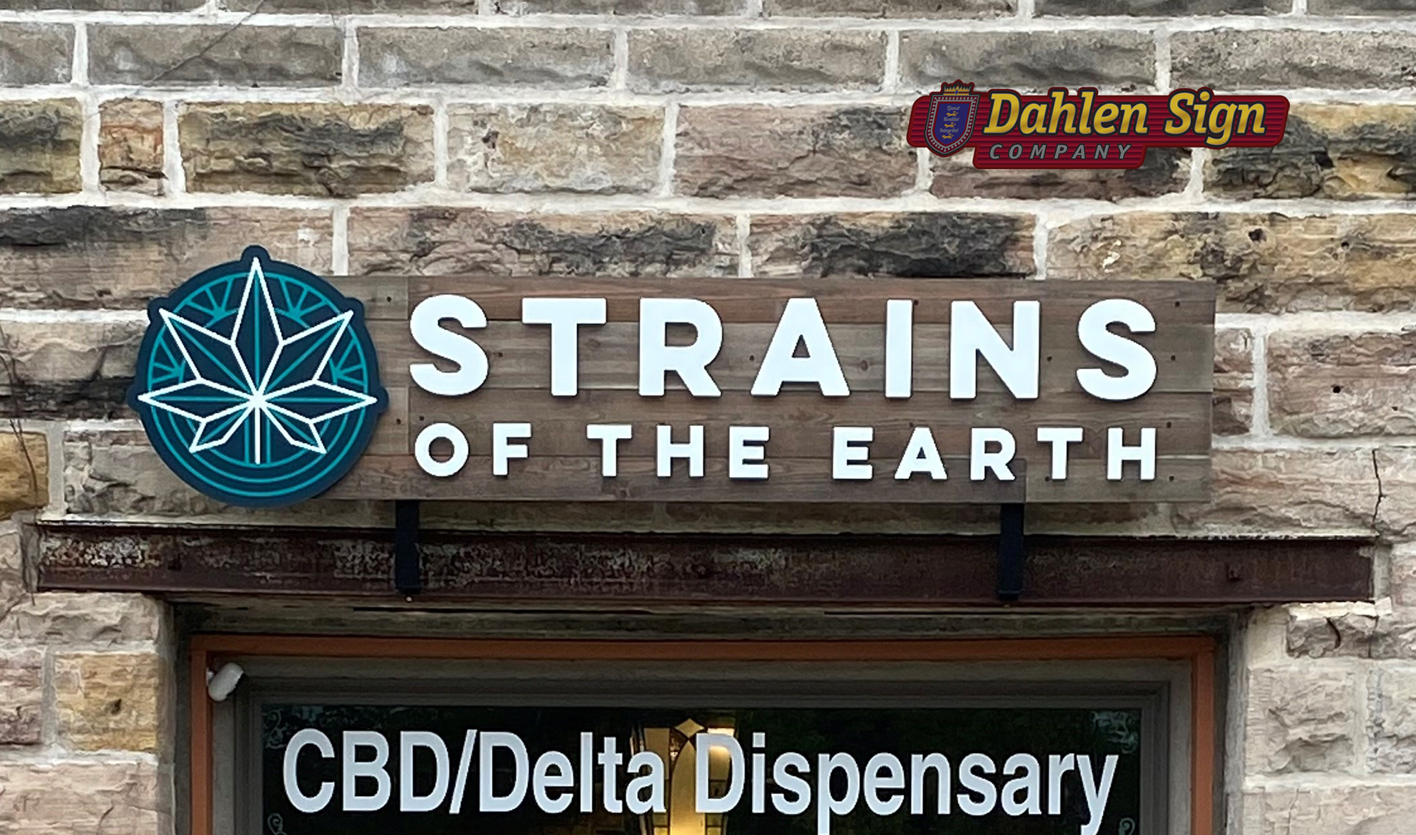 Custom sign made for Strains of the Earth