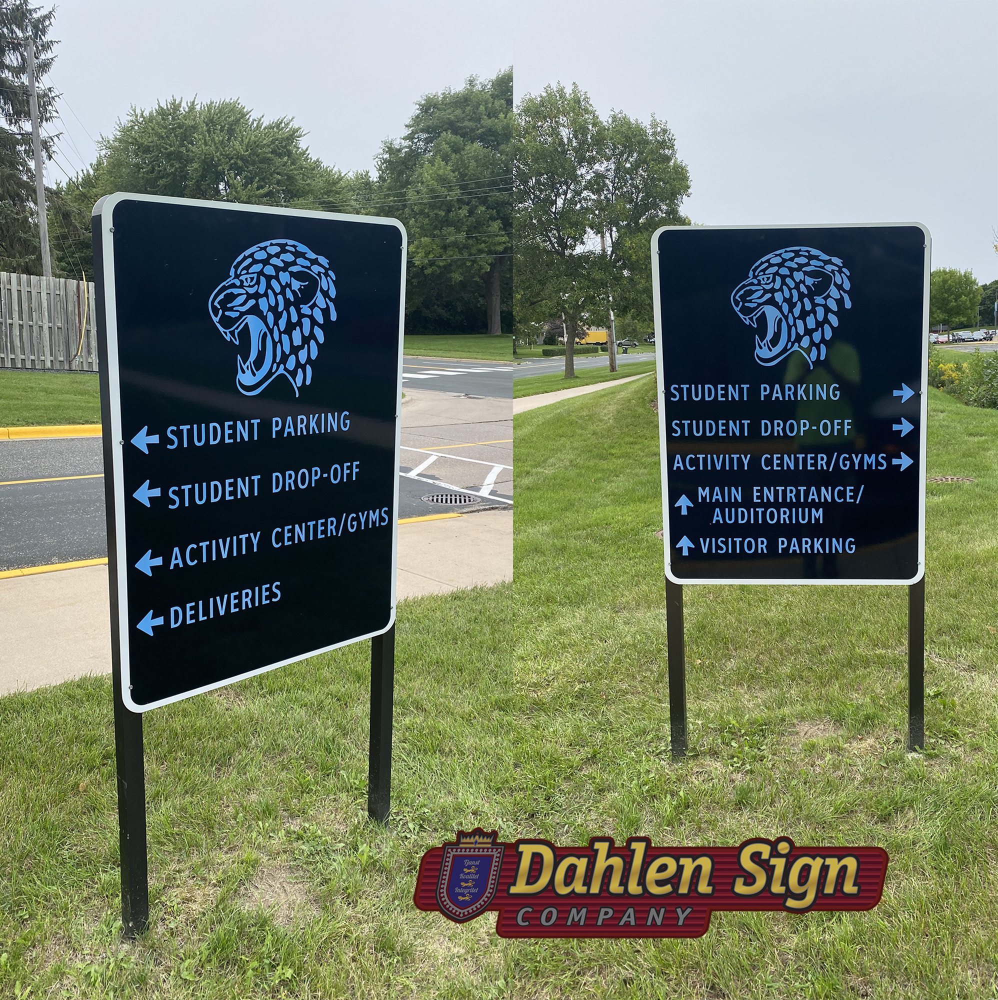 Custom Parking Signs designed by Dahlen Sign Company